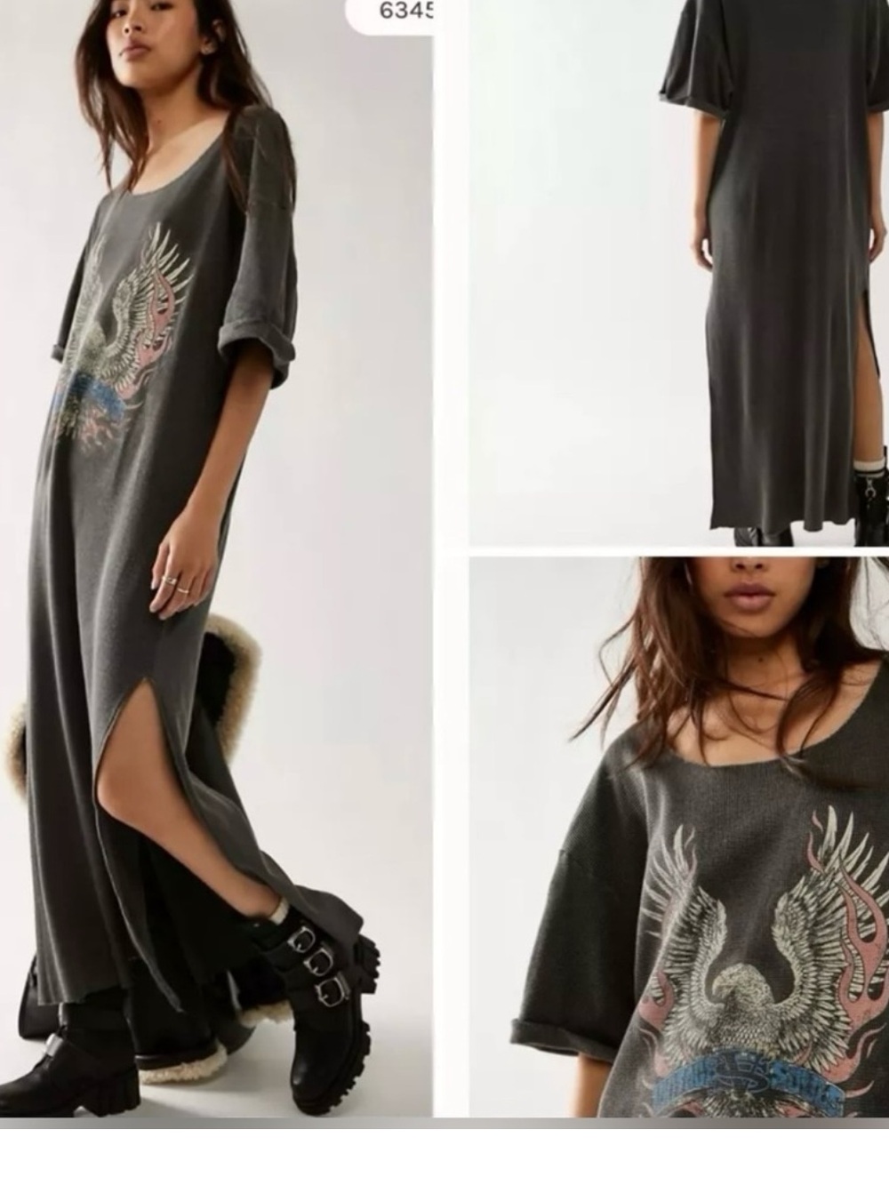 NWOT size Small Free People X Vintage Souls Eagle Maxi top dress